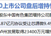 3月10日增减持汇总：中色股份等3股增持 大中矿业等7股减持（表）