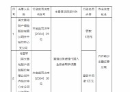 英大泰和财险齐齐哈尔中心支公司被罚5万元：直接业务虚挂代理人业务套取手续费